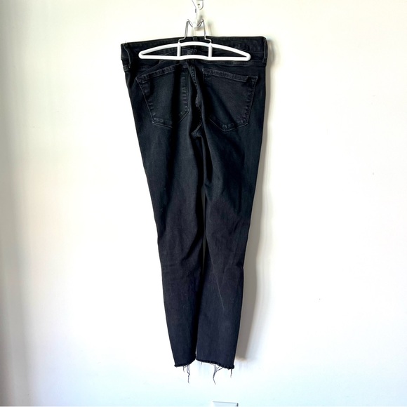 OLD NAVY Rockstar Black Super Skinny Ankle Distressed Jeans—SZ. 6 - Picture 6 of 13